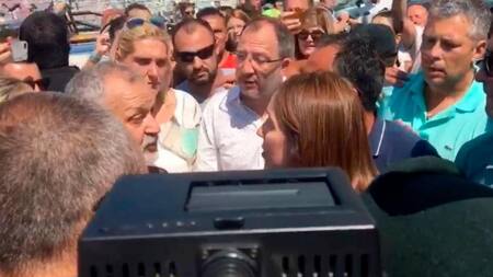 Discusión entre María Eugenia Vidal y guardavidas en Mar del Plata