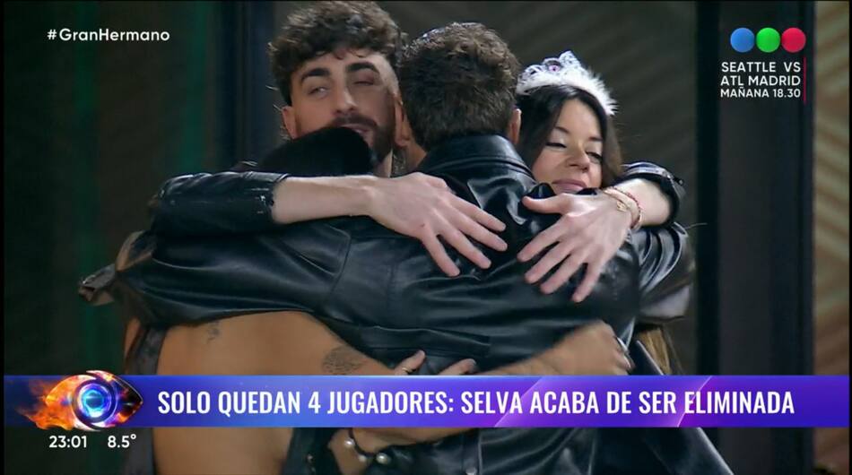 Los cuatro finalistas de Gran Hermano 2025. Foto: Captura.