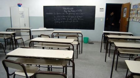 Aulas vacías por la cuarentena, clases, NA