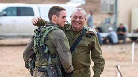 Meir Gal Eisenkot y su padre, Gadi Eisenkot. Foto: redes sociales