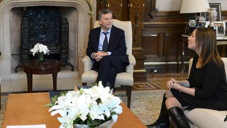 Mauricio Macri y María Eugenia Vidal en Casa Rosada