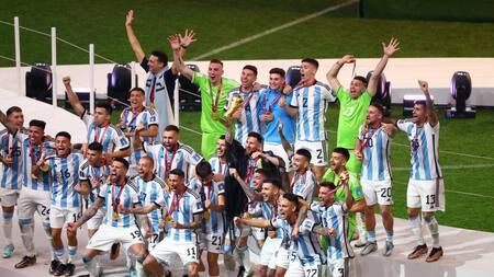 La celebración de la Selección Argentina. Foto: Reuters.