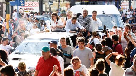 Sergio Massa en La Matanza (DYN)