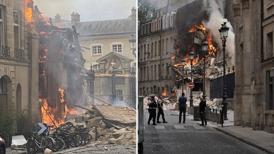 Incendio en Francia. Foto: Twitter.