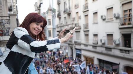Cristina Kirchner en la marcha universitaria