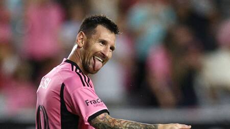 El festejo de Lionel Messi tras su gol. Foto: Reuters.