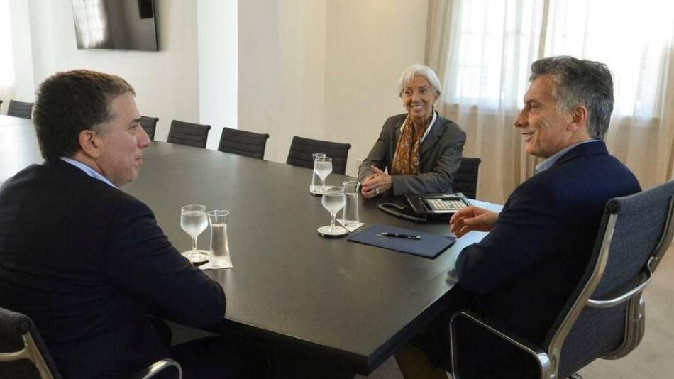 Mauricio Macri - Christine Lagarde - Nicolás Dujovne -