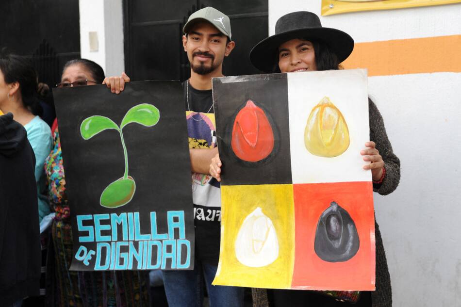 Las protestas en Guatemala por la persecución al partido "Movimiento Semilla". Foto: Reuters.