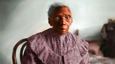 Felipa Larrea, la esclava que lo vio todo. Foto: Instagram @argentinacolorized