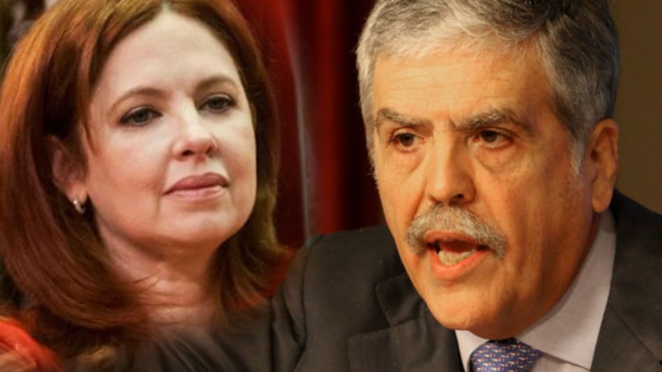 Andrea del Boca y Julio de Vido