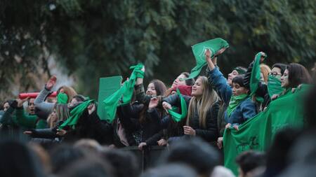 Marcha por Aborto legal - Pañuelos verdes - Proyecto de Ley - Congreso - NA