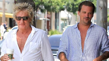 Rod Stewart y su hijo Sean