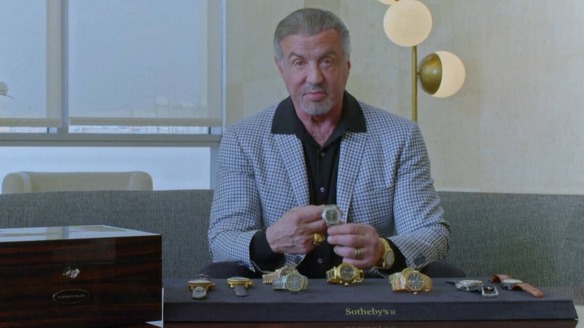 Sylvester Stallone subastará un reloj más que especial para él. Foto: Captura Reuters.