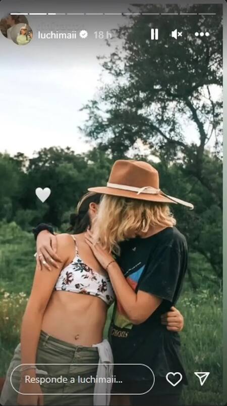 El sugerente posteo en la cuenta de Lucía. Foto: Instagram @luchimaii