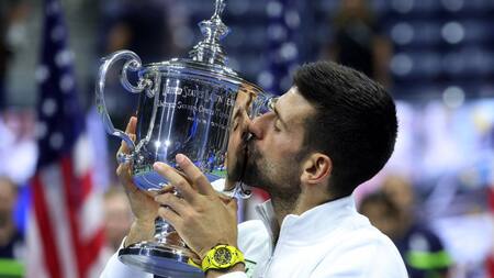 Novak Djokovic, campeón del US Open 2023. Foto: Reuters.