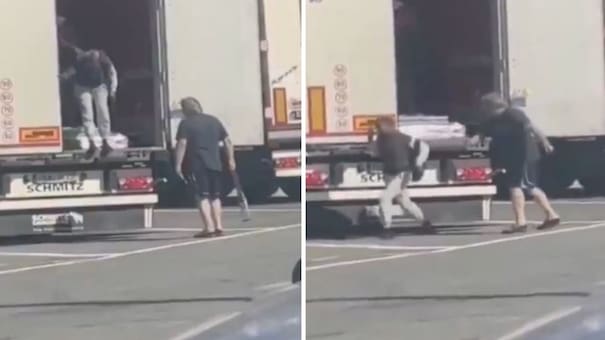 Polémica en Italia: un hombre bajó a latigazos a un grupo de mujeres migrantes encerradas en un camión