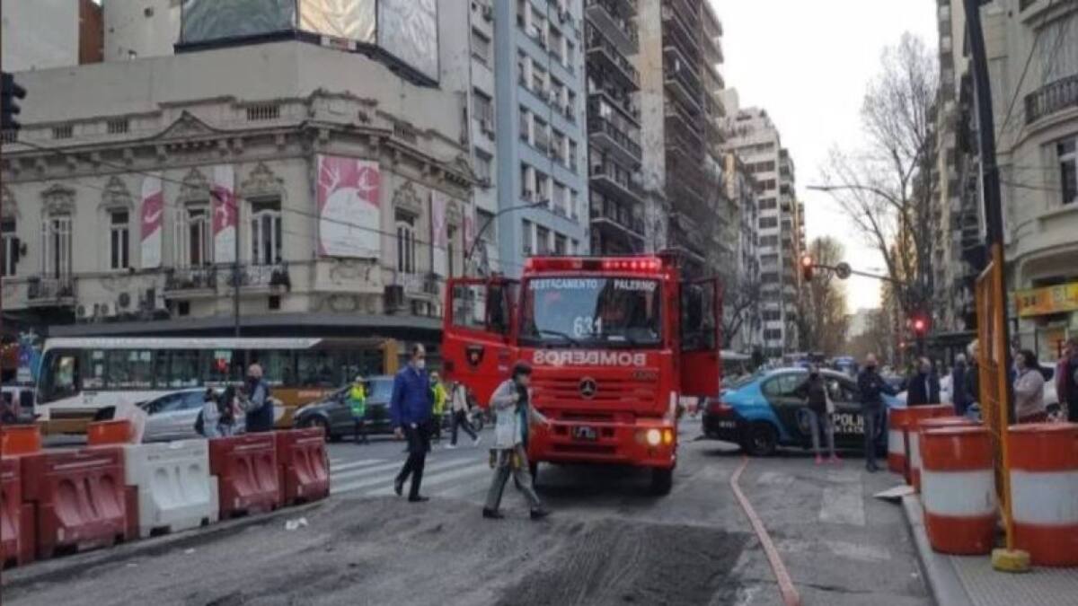 Incendio en Recoleta. Foto: Twitter.
