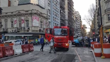 Incendio en Recoleta. Foto: Twitter.