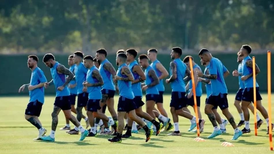 Entrenamiento de la Selección, Mundial Qatar 2022, NA
