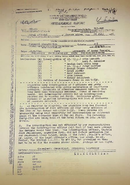 Submarino nazi U530 en Argentina