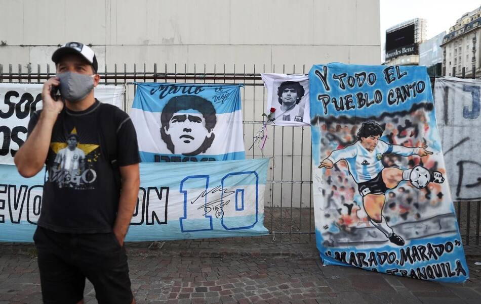 Marcha por Diego Maradona, Reuters.
