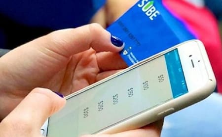 Tarjeta SUBE, celulares, NA