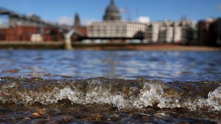 Contaminación en el río Támesis. Foto: EFE