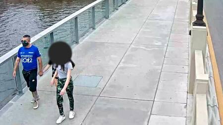 Fabián Tablado, femicida, femicidio, caminando con sus hijas