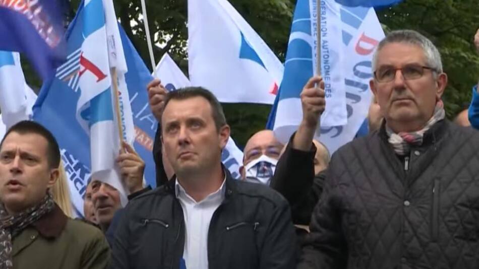 Francia, protestas de la policía