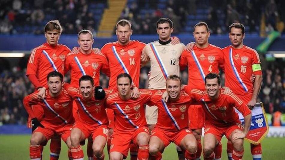 El equipo ruso durante el Mundial de Brasil. Foto: Reuters.