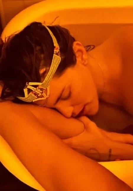 Calu Rivero mostró su parto. Foto: NA.