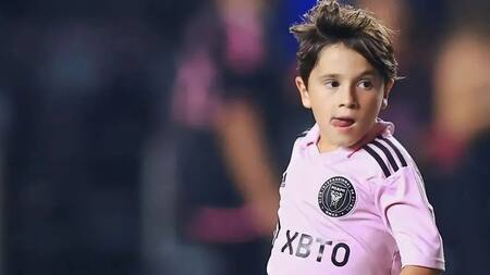 Mateo Messi disfruta del nuevo club de su padre. Foto: Instagram.