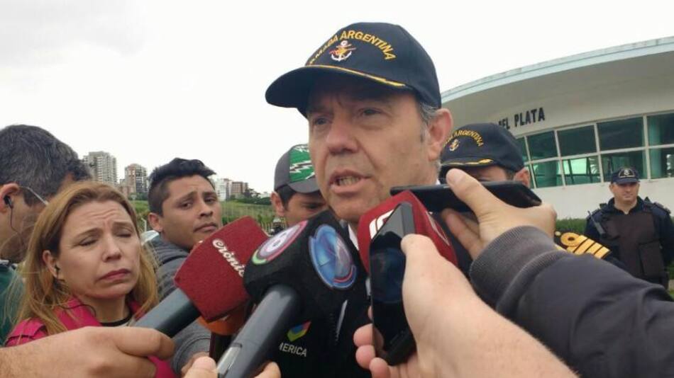Gabriel González, jefe del Área Naval Atlántica y de la Base Naval de Mar del Plata