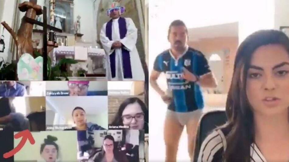 Momentos graciosos de videollamadas en cuarentena