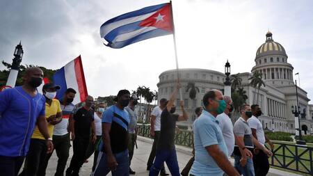 Protestas en La Habana, Cuba, EFE