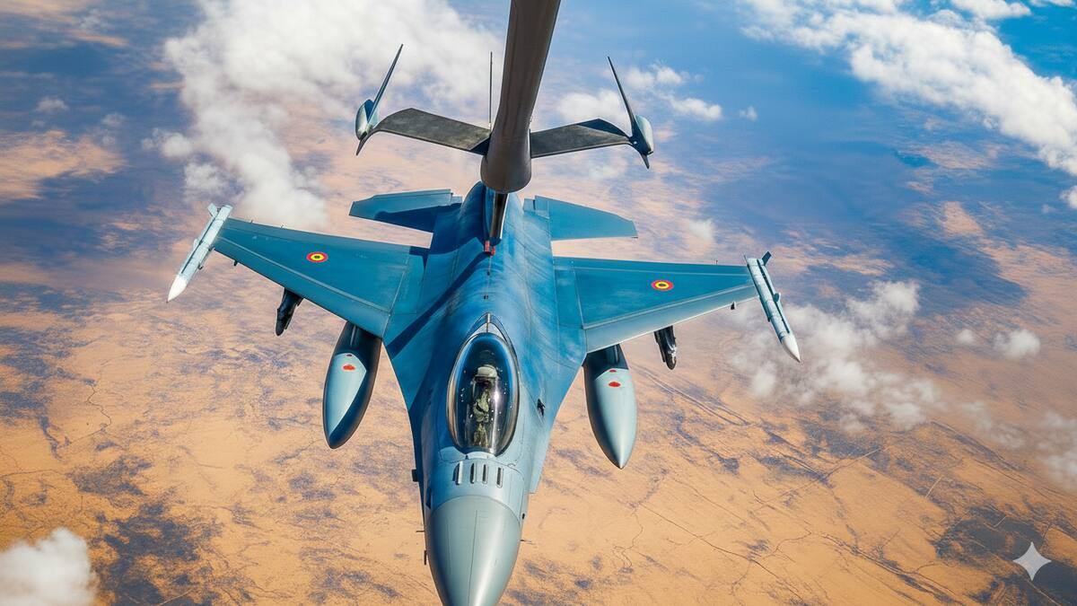 Los cazas F-16 que llegaron a la Argentina.