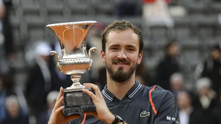 Daniil Medvedev, campeón en Roma. Foto: EFE.