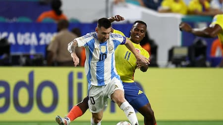 Lionel Messi; Argentina vs. Colombia; Copa América 2024. Foto: Reuters.