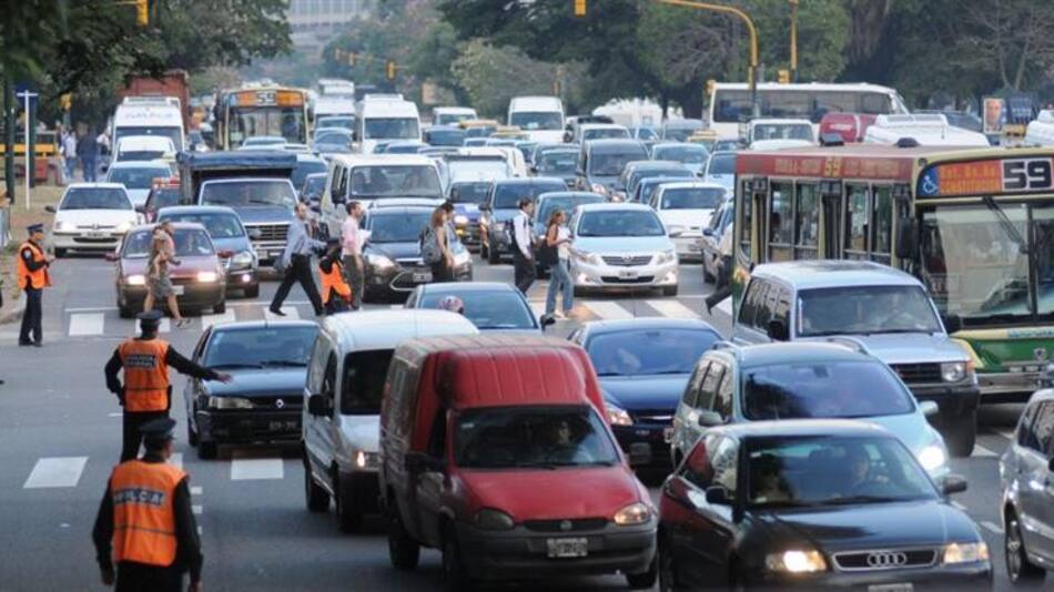 Tránsito en el macrocentro porteño
