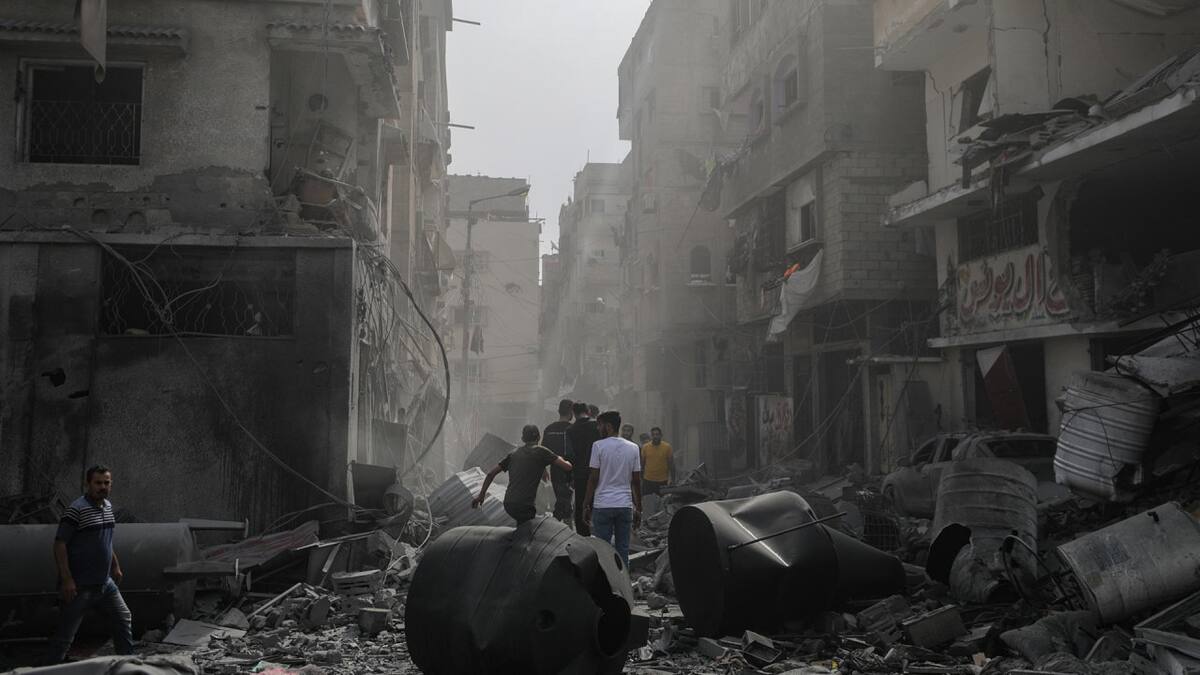 Ataques a Gaza. Foto: EFE.