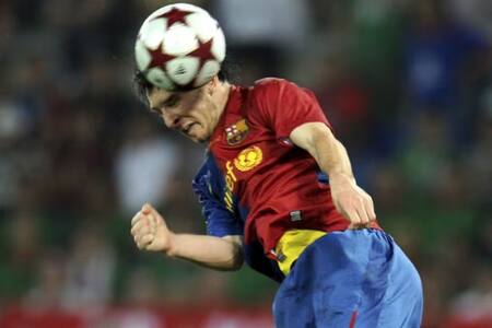 El mejor gol de Messi, un cabezazo.