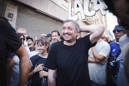 Máximo Kirchner en la marcha de la CGT