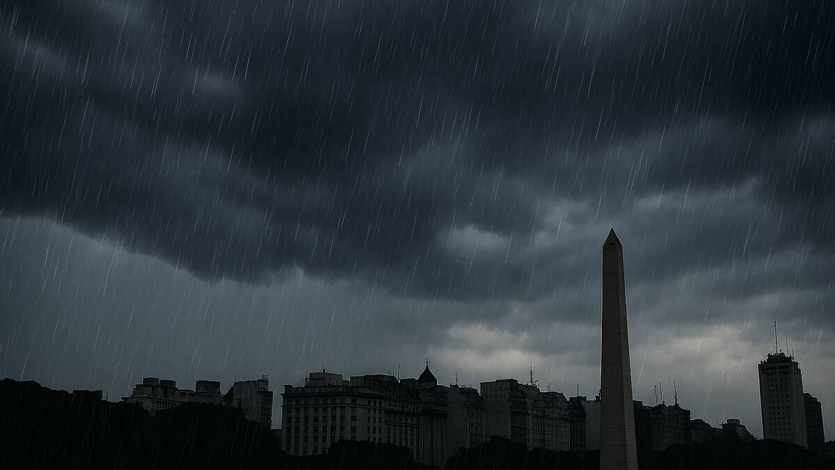 LLegan las lluvias a Buenos Aires