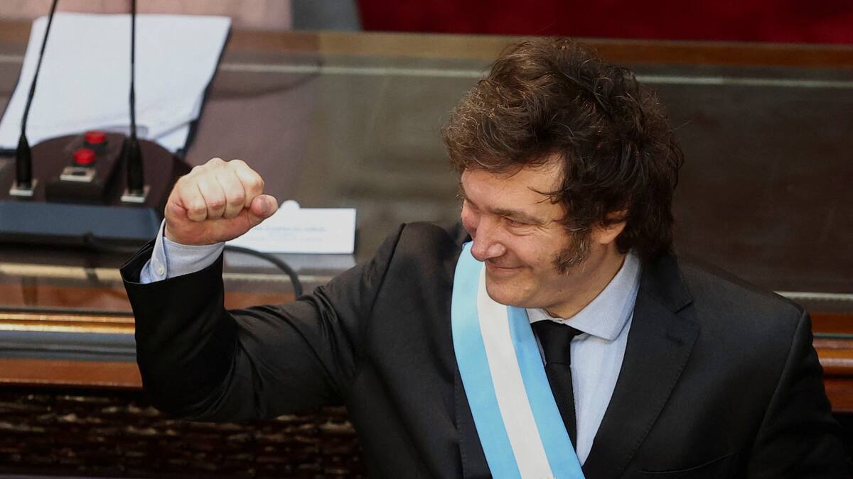 Javier Milei, apertura sesiones ordinarias. Foto: Reuters