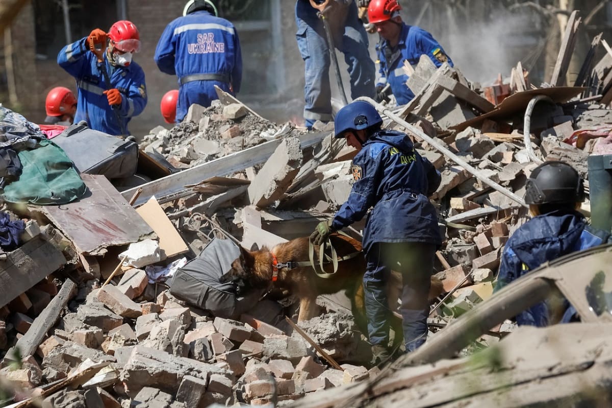 Ataque a Kiev, Ucrania. Foto: Reuters (Alina Smutko)