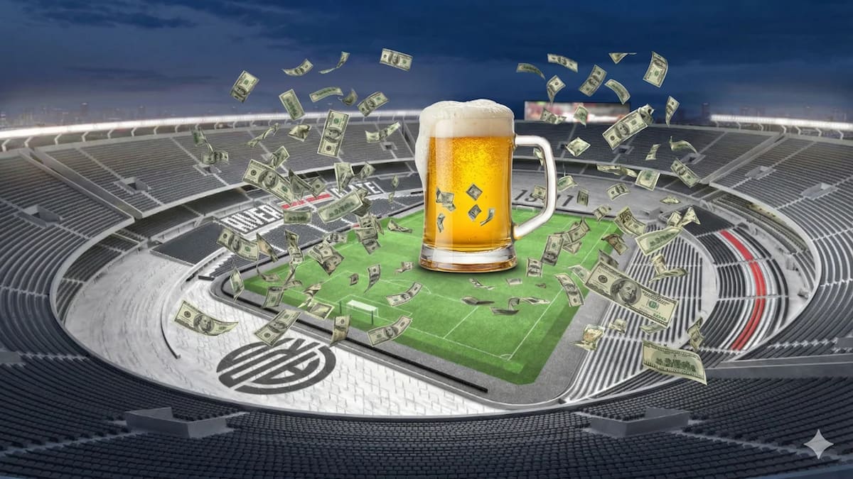 River vende cerveza en el Monumental.