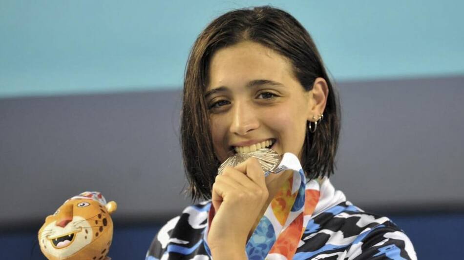 Delfina Pignatiello, nadadora, Agencia NA