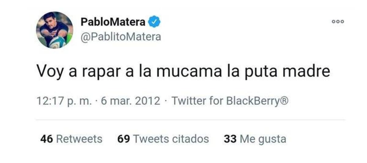 Tuit Pablo Matera 1