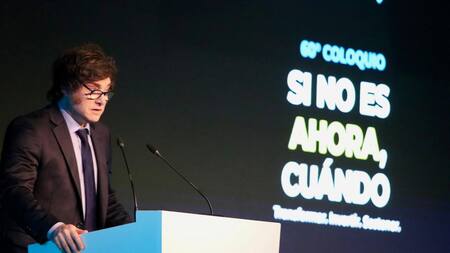 El presidente Javier Milei expuso en el 60 Coloquio de Idea