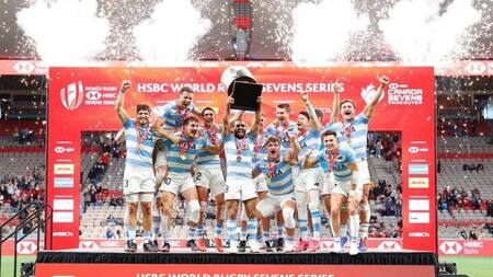 Los Pumas 7s ganaron un nuevo título. Foto: NA.